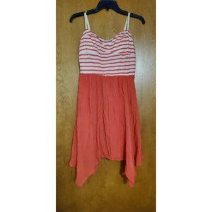 Dark Pink and white Dress